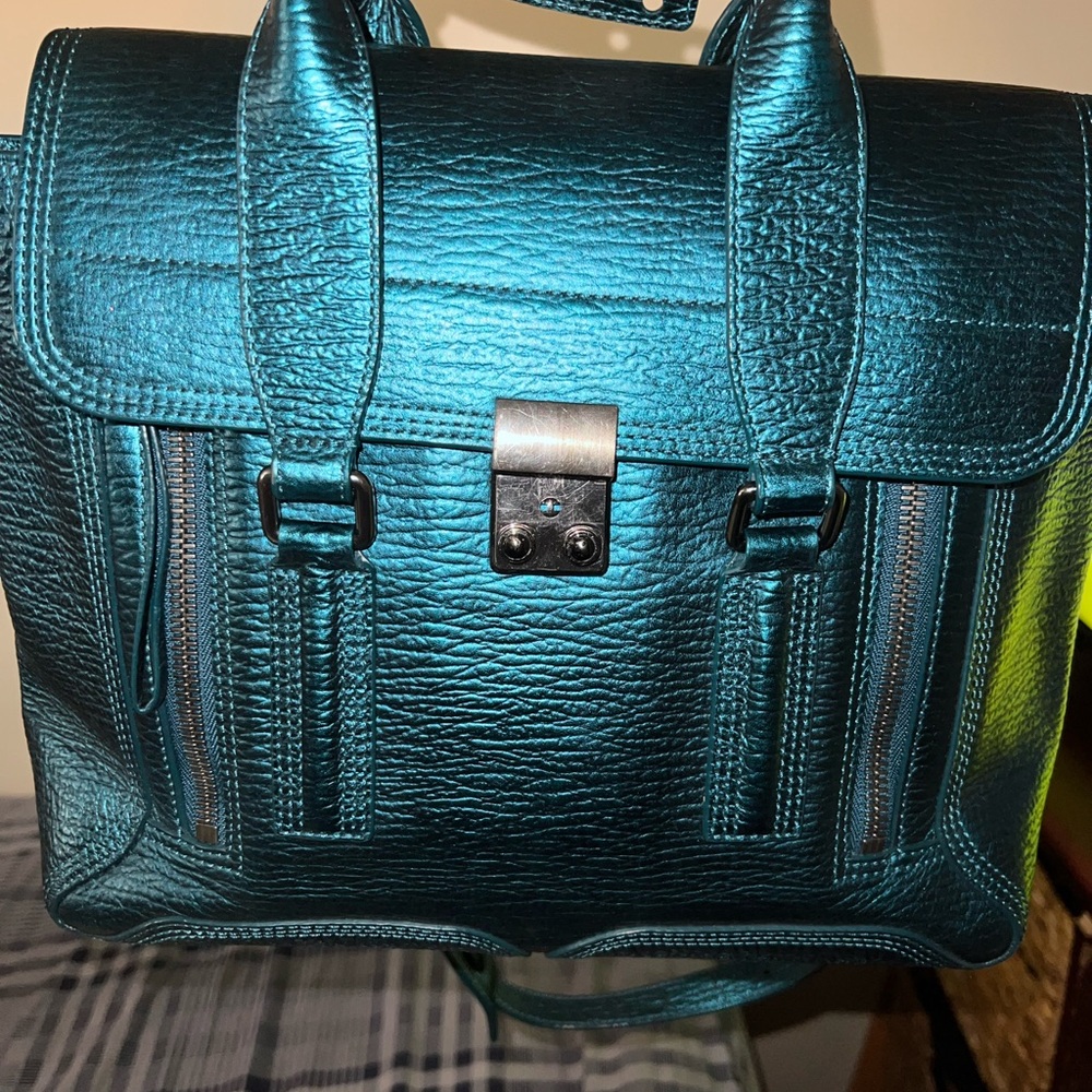 Phillip Lim Green Blue Satchel
